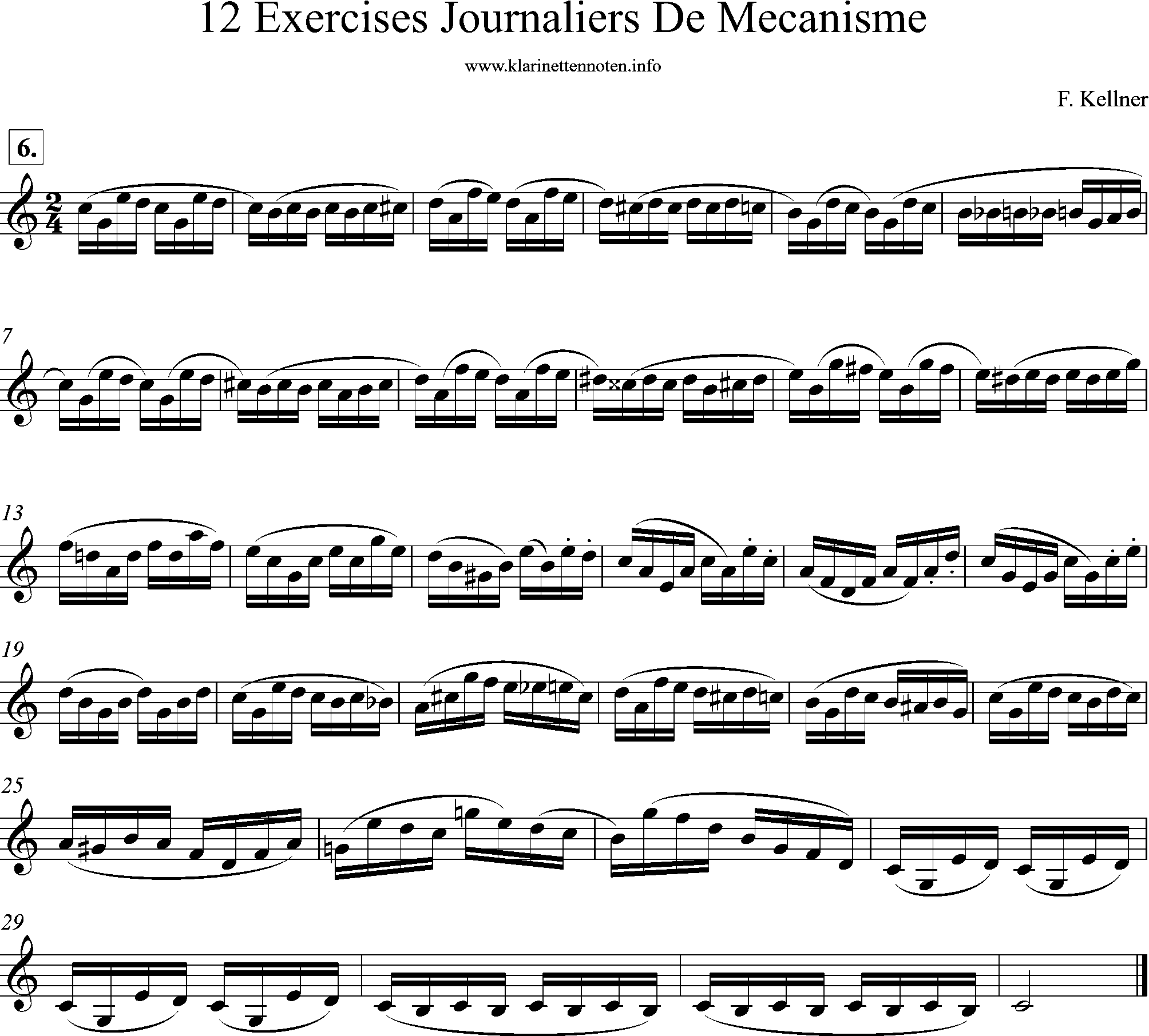kellner, 12 exercises- No. 2